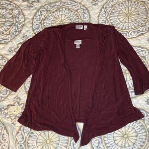 Chico's Travelers Size 2 Cardigan & Tank Top Set